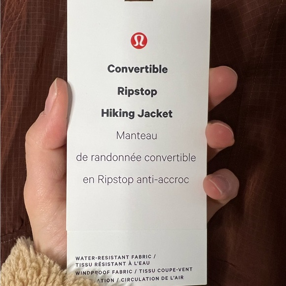 NWT lululemon convertible ripstop hiking jacket 6 - ancient copper - Picture 5 of 11